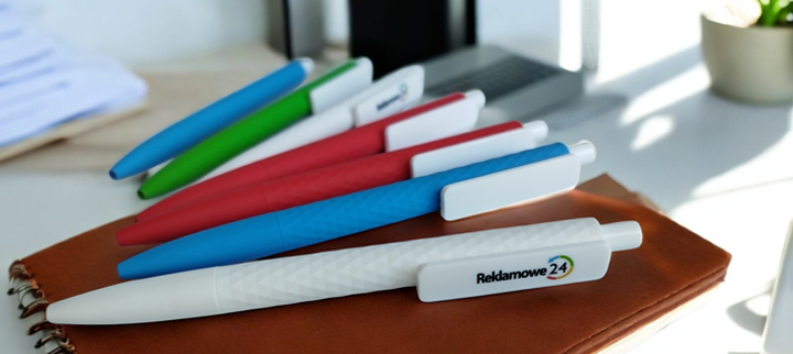 Kolorowe długopisy z logo Reklamowe24
