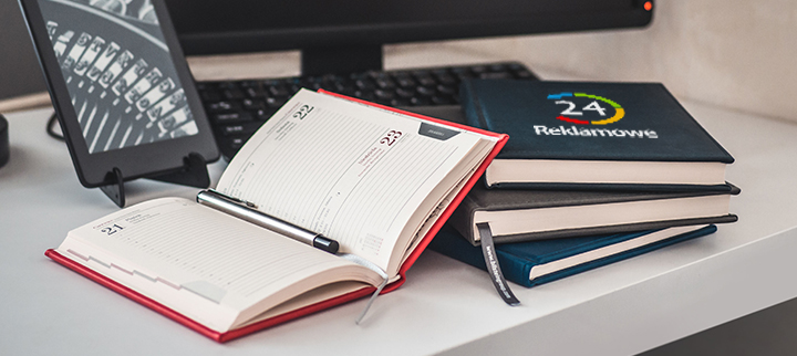 Otwarty notes z logo Reklamowe24