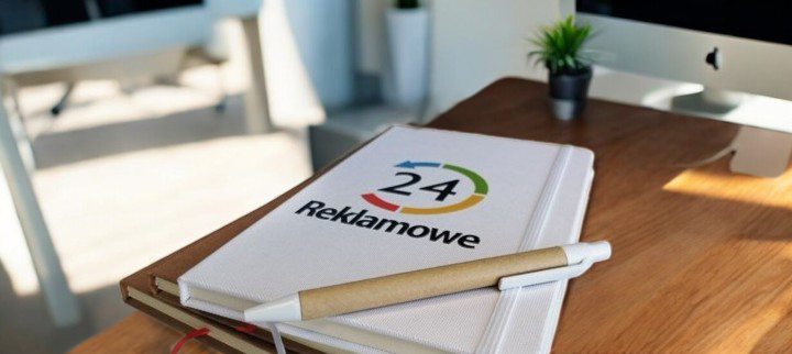 Zamknięty notes z długopisem z logo Reklamowe24