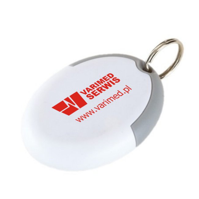 NA MAŁYM PRODUKCIE TEŻ MOŻNA WYKONAĆ WYRAŹNY NADRUK. BRELOK WYKONANY DLA FIRMY VARIMED