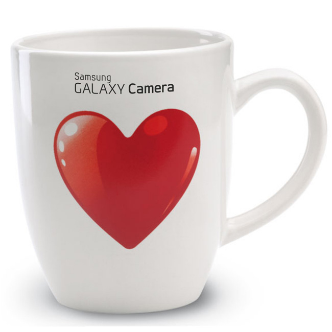 PORCELANOWY KUBEK Z SERCEM DLA FIRMY SAMSUNG