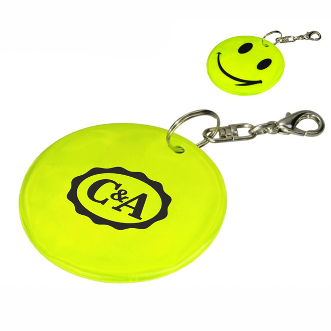 ODBLASKOWY BRELOK SMILE DLA SKLEPU C&A