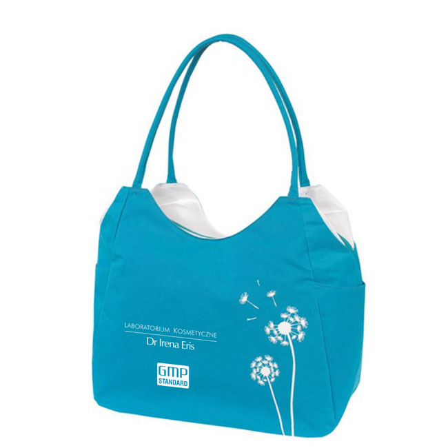PROPOZYCJA DLA KAŻDEJ KOBIETY, TORBA Z LOGOTYPEM LABORATORIUM KOSMETYCZNEGO